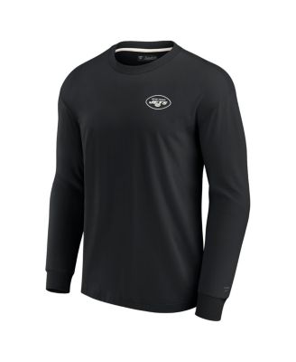 Men's and Women's Black New York Jets Super Soft Long Sleeve T-shirt