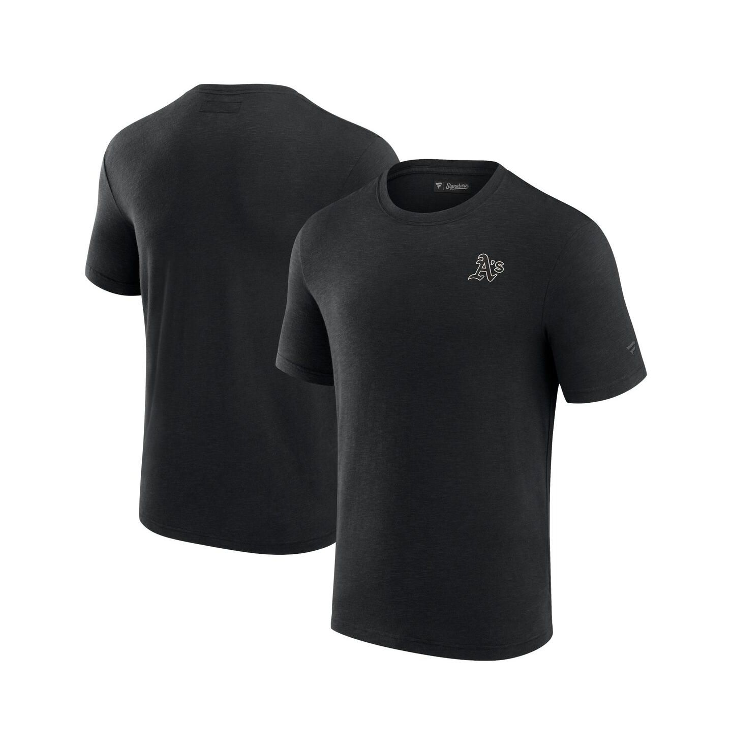 Мужская футболка Fanatics Signature Black Oakland Athletics Modal Short Sleeve — фото 1