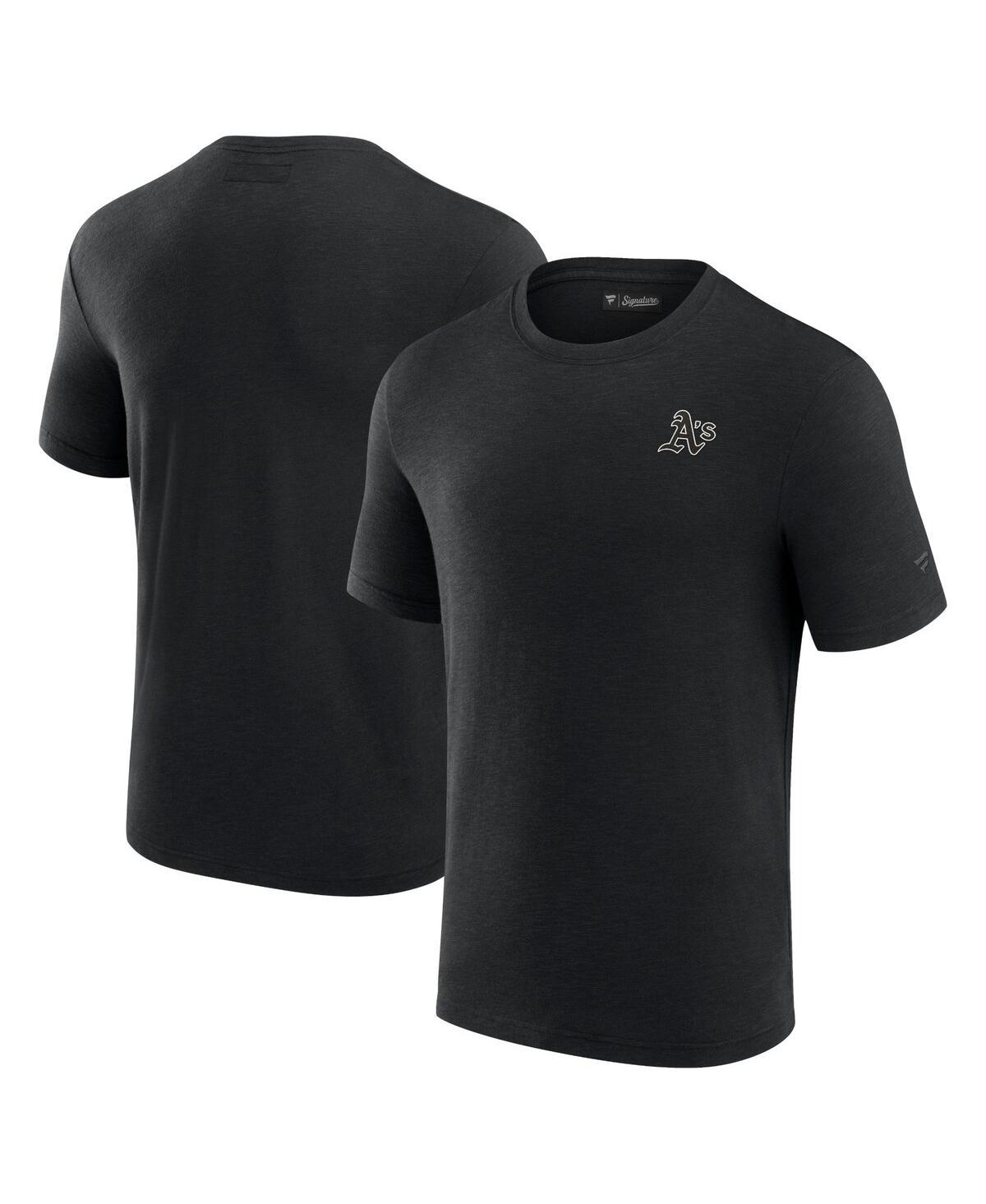 Men's Fanatics Signature Black Oakland Athletics Modal Short Sleeve T-shirt - Black