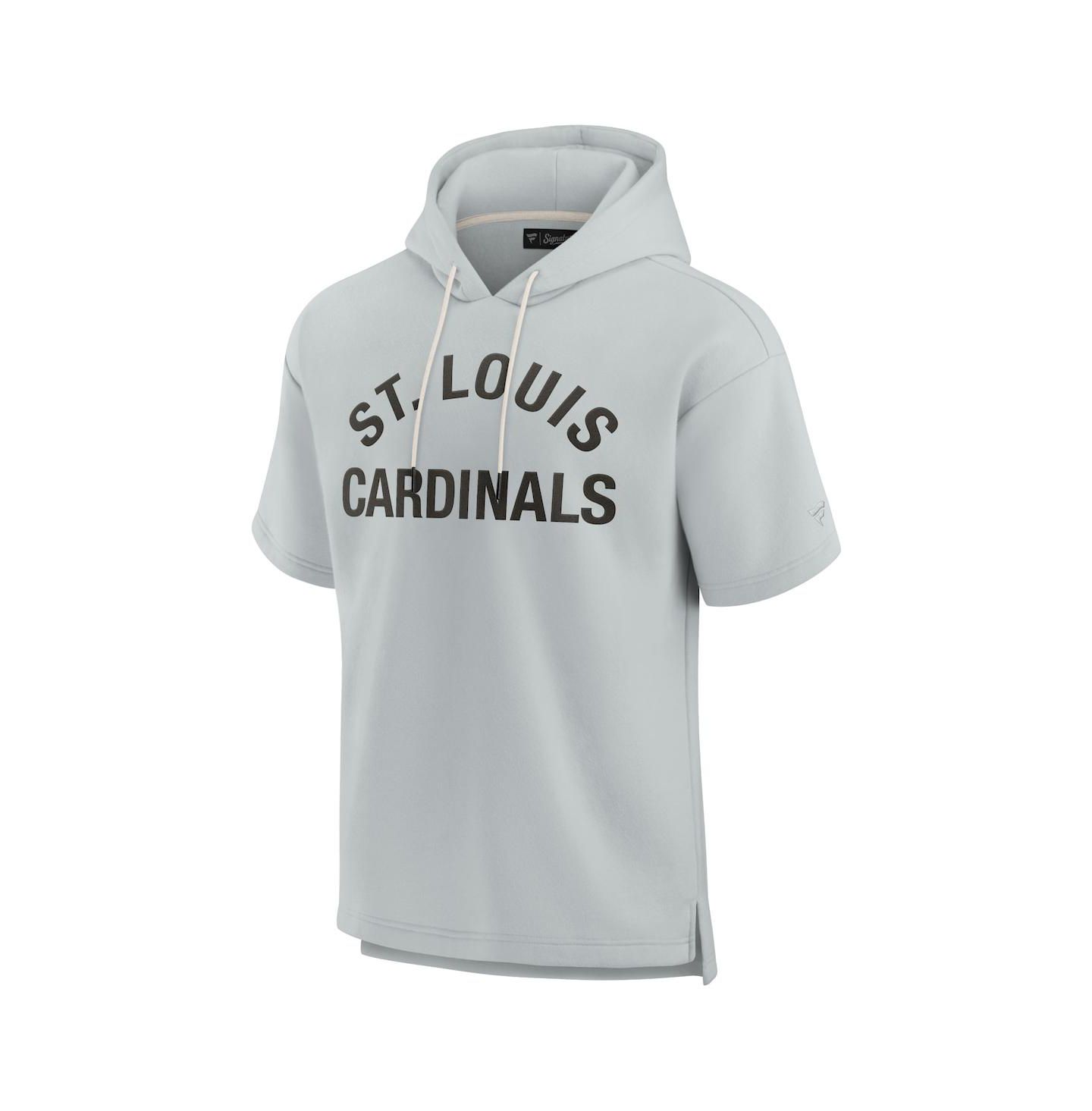 Худи Fanatics Signature Gray St. Louis Cardinals Super Soft Fleece Short Sleeve — фото 2
