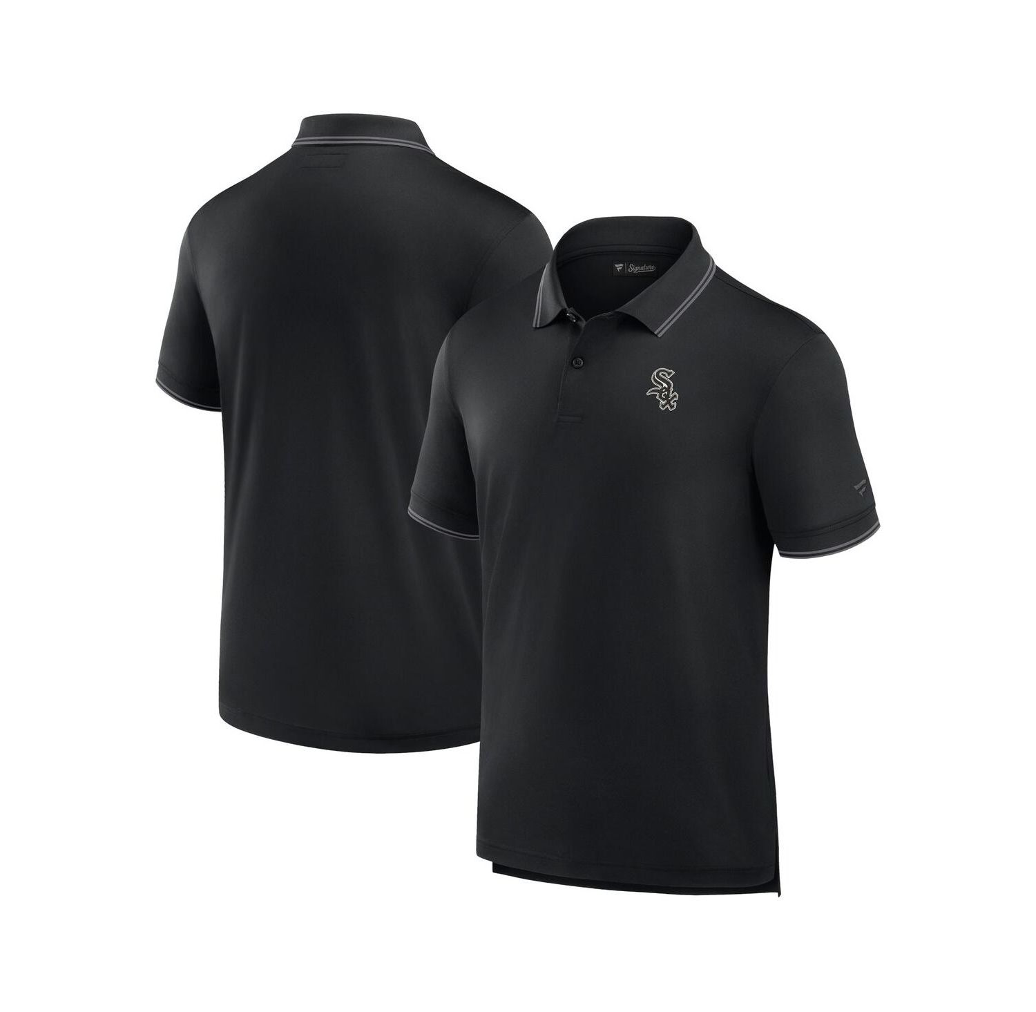 Men's Black Chicago White Sox Pique Polo Shirt