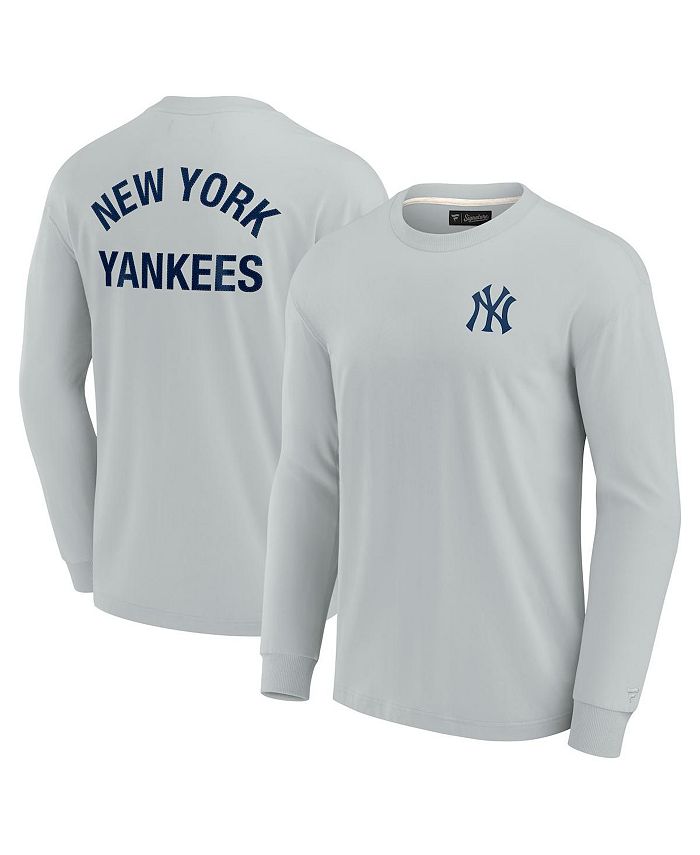 Fanatics Signature Men's and Women's Gray New York Yankees Super