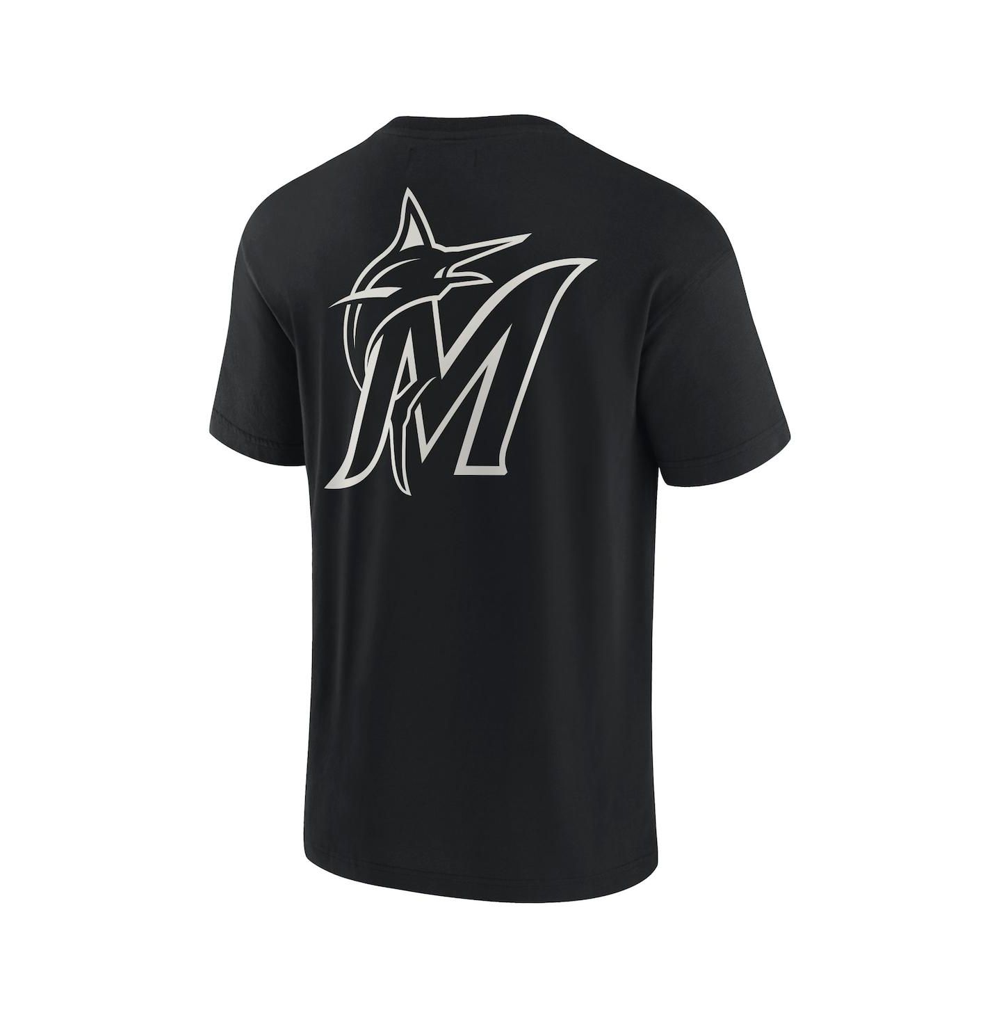 Футболка Fanatics Signature Black Miami Marlins Super Soft Short Sleeve — фото 2