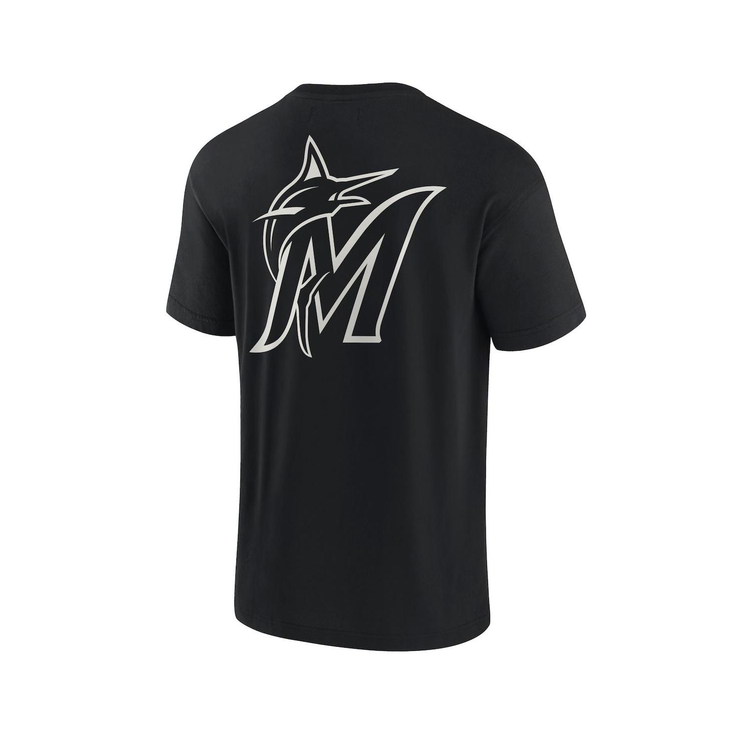 Men's and Women's Black Miami Marlins Super Soft Short Sleeve T-shirt