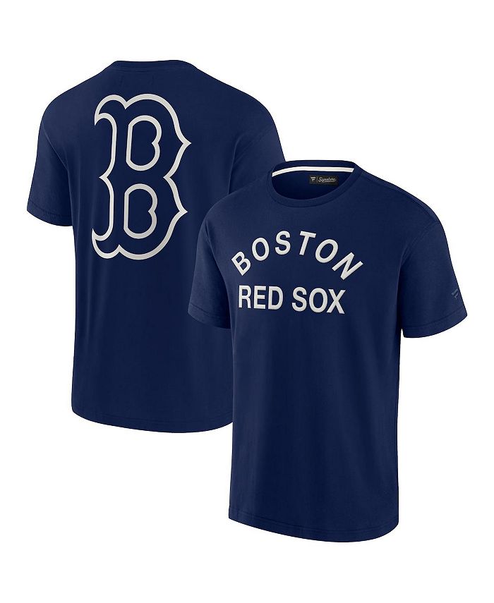 Unisex Fanatics Signature Navy Boston Red Sox Super Soft Pullover Crew Sweatshirt Size: Medium
