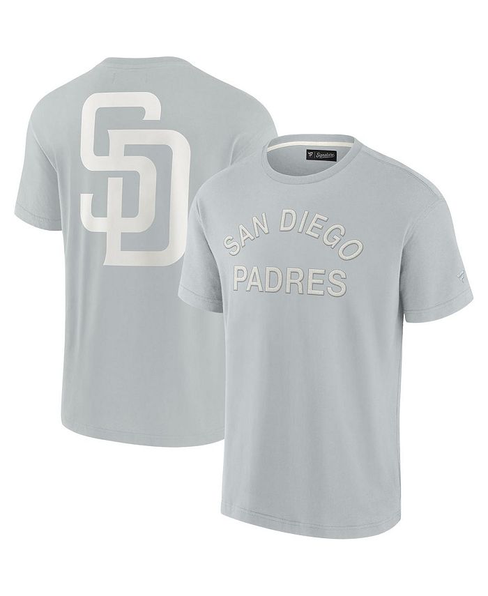 Fanatics Signature Men's and Women's Gray San Diego Padres Super Soft Short  Sleeve T-shirt - Macy's