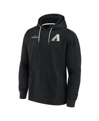 Men's and Women's Black Arizona Diamondbacks Super Soft Fleece Pullover Hoodie