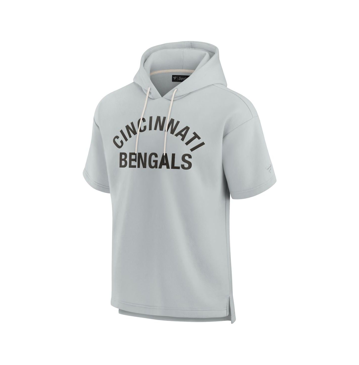 Худи Fanatics Signature Gray Cincinnati Bengals Super Soft Fleece Short Sleeve — фото 3