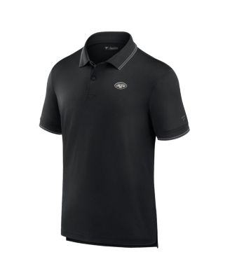 Men's Black New York Jets Pique Polo Shirt
