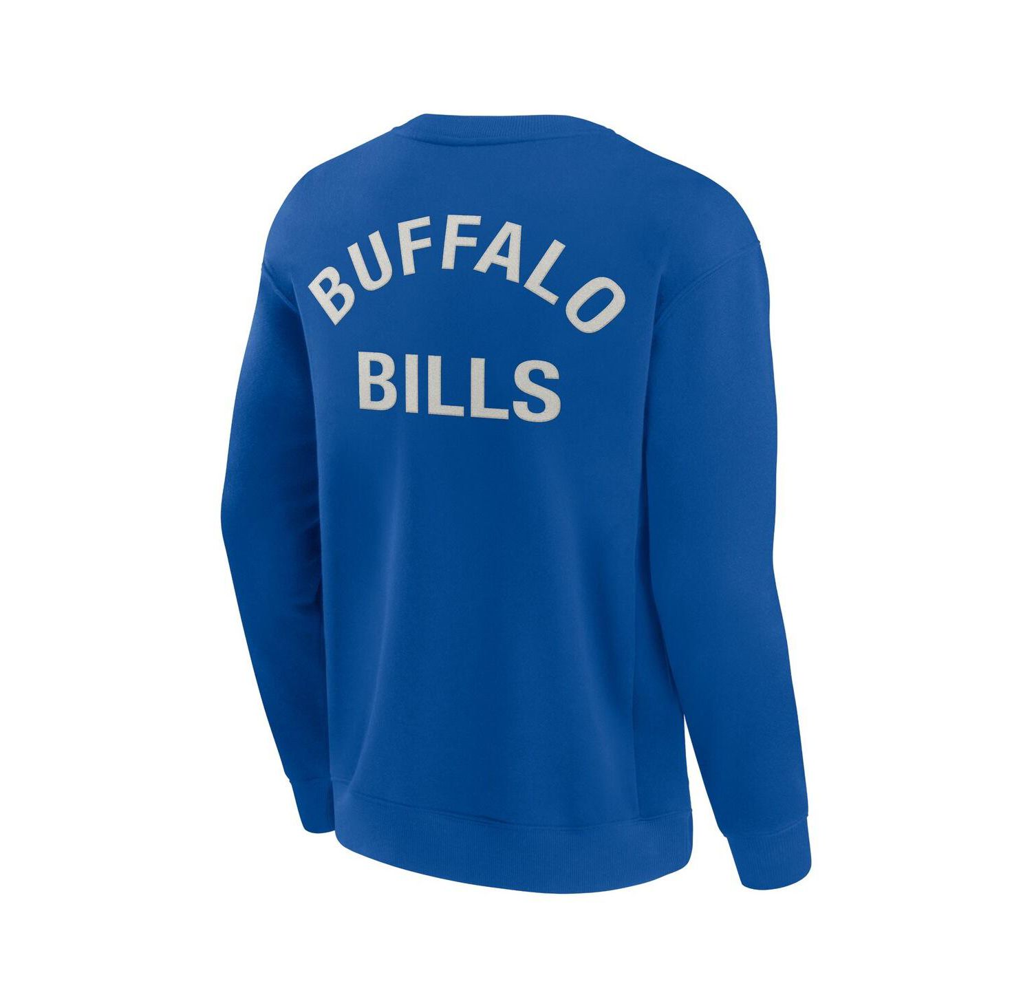Men's and Women's Royal Buffalo Bills Super Soft Pullover Crew Sweatshirt