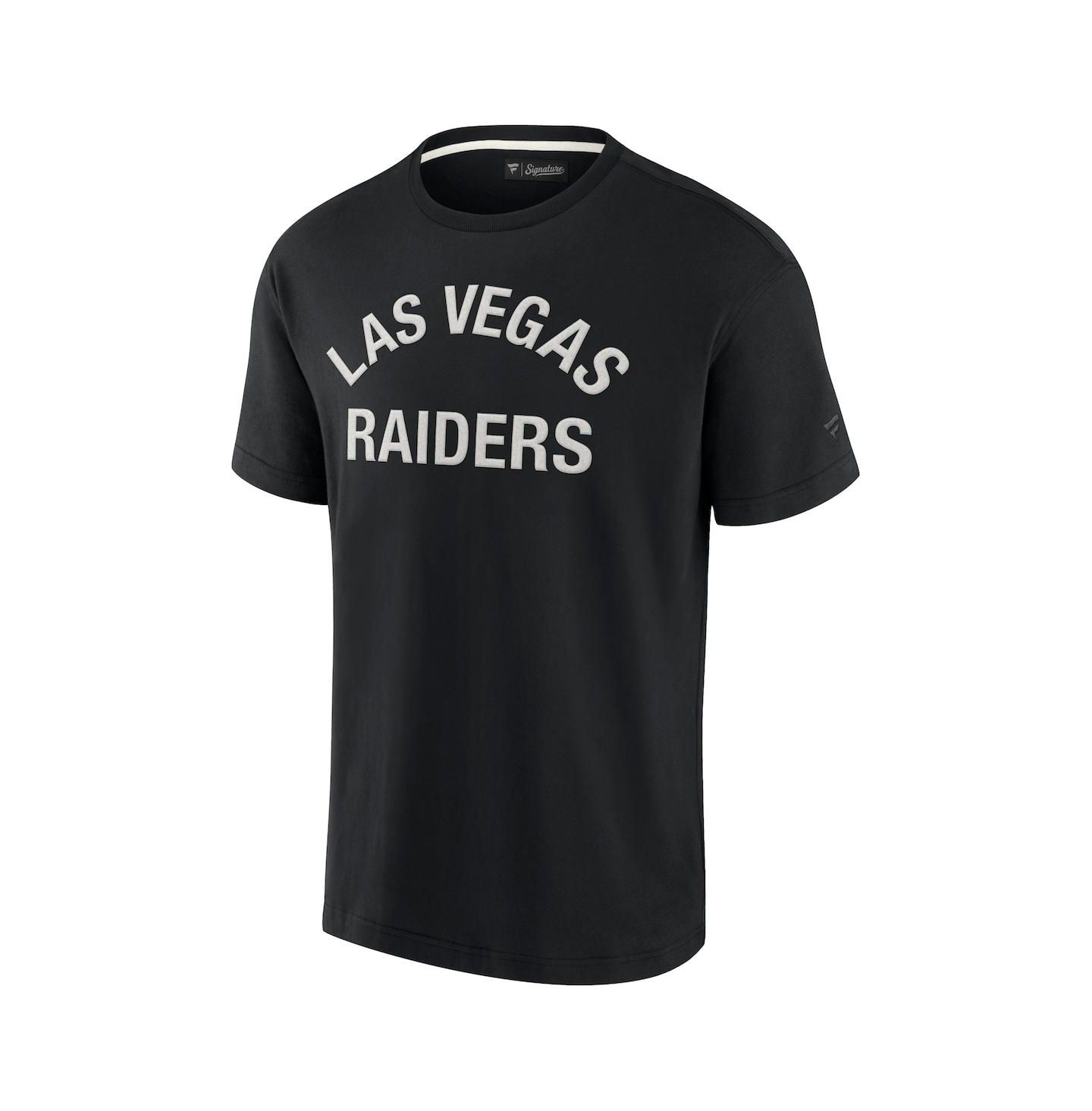 Футболка Fanatics Signature Black Las Vegas Raiders Super Soft Short Sleeve — фото 2