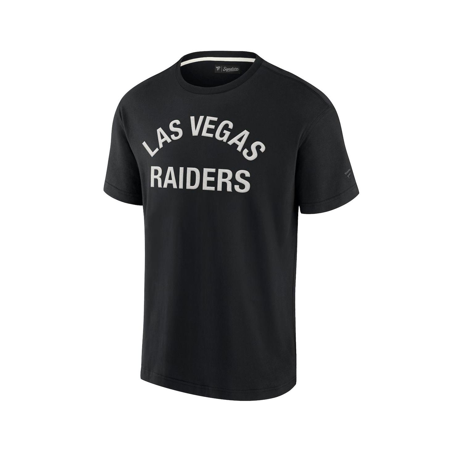 Men's and Women's Black Las Vegas Raiders Super Soft Short Sleeve T-shirt