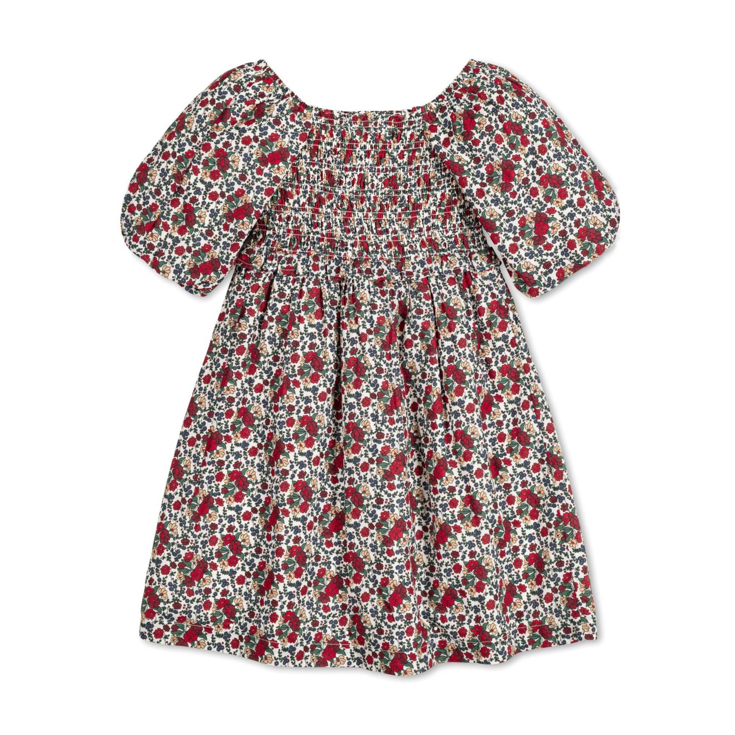 Платье Hope & Henry Short Bubble Sleeve Smocked Dress для девочек-малышей, цвет: Разноцветный с принтом — фото 8