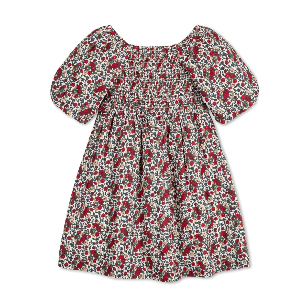 Hope & Henry Toddler Girls Short Bubble Sleeve Smocked Dress