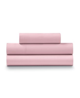 Percale Cool and Crisp 100% Cotton 3-Pc. Sheet Set, Twin
