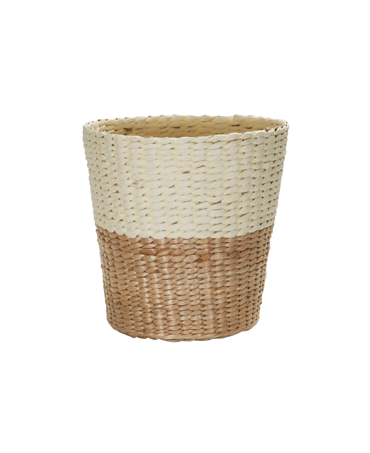 Natural Waste Basket - Cream