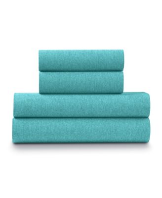 Soft Heather Jersey Knit 4-Pc. Sheet Set, Queen