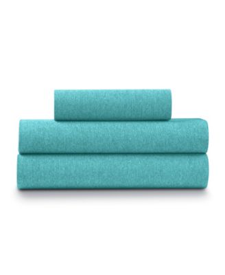 Soft Heather Jersey Knit 3-Pc. Sheet Set, Twin