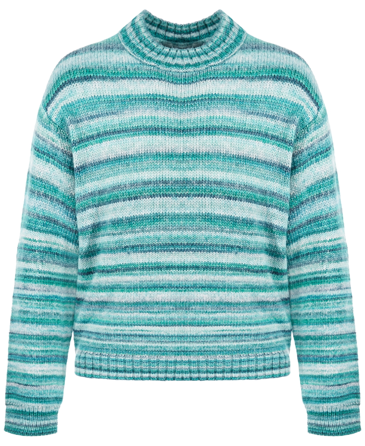 Shop Epic Threads Toddler & Little Girls Space-dyed Mock-neck Sweater, Created For Macy's In Ocean Pine