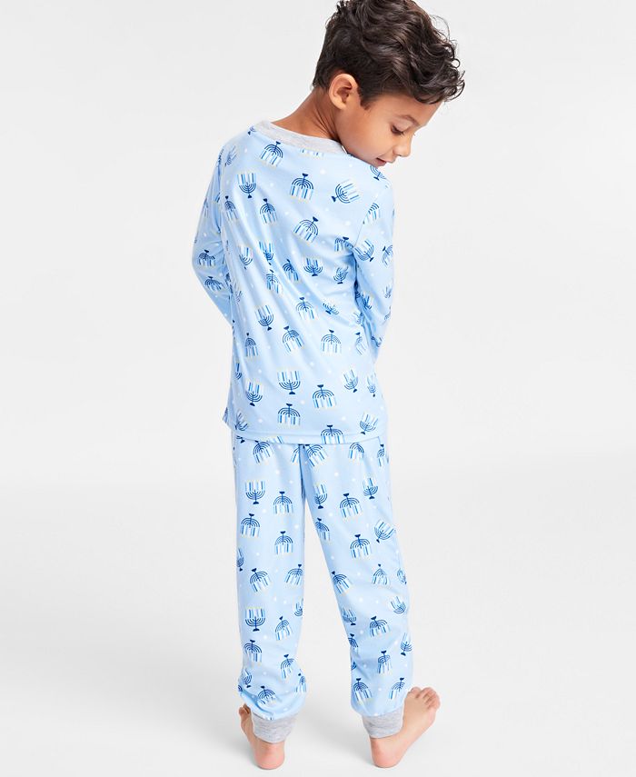 Family Pajamas Matching Toddler, Little & Big Kids Hanukkah Pajamas Set