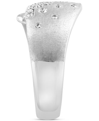 EFFY&reg; Diamond Staircase Cluster Statement Ring (1/5 ct. t.w.) in Sterling Silver