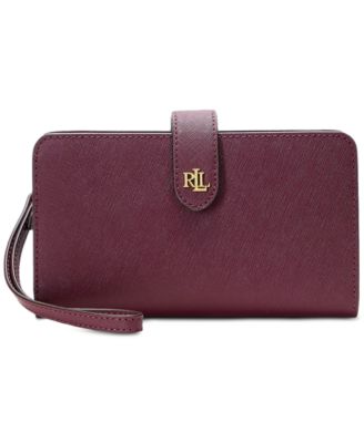 Lauren Ralph Lauren - Crosshatch Leather Tech Wristlet