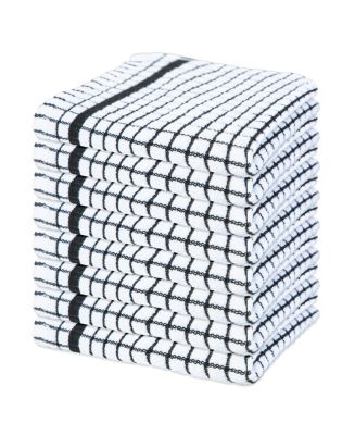 Sloppy Chef Classic Checkered Dishcloths (Pack of 8), 100% Cotton. Color Options, 13x13 in. - Macy's