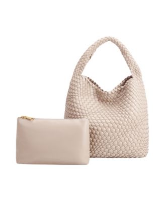 Johanna Large Faux Leather Shoulder Bag Set, 2 Pieces