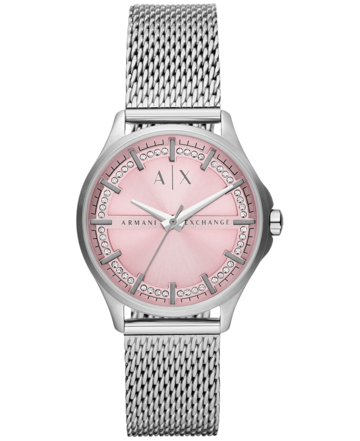 A X Armani Exchange Women's Quartz Three Hand Silver-tone Stainless Steel Watch 36mm