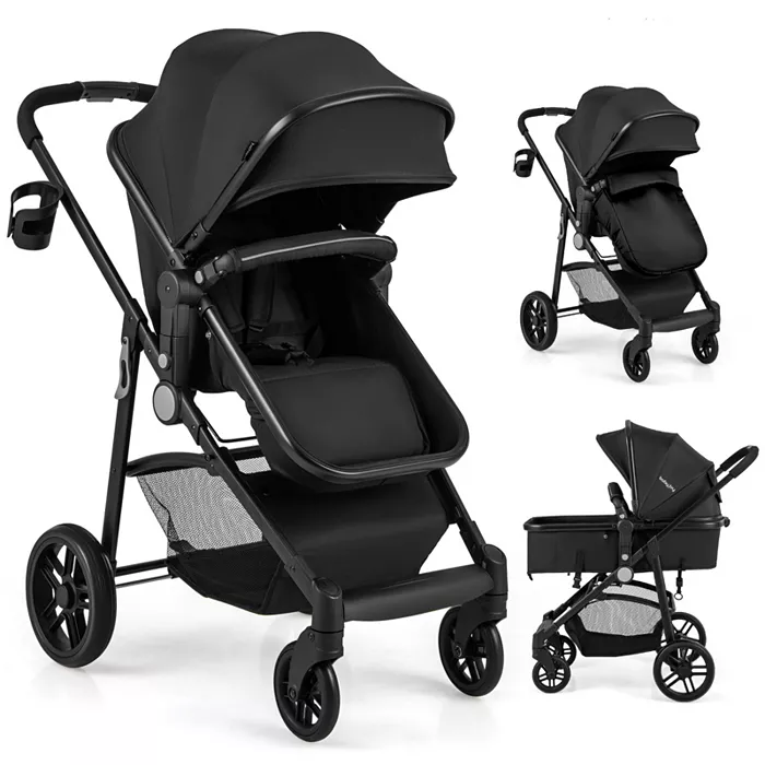 Costway Baby 2 In 1 Foldable Stroller Travel Newborn