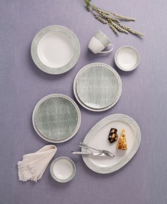 Hammock Stripes Coupe Salad Plates, Set of 4