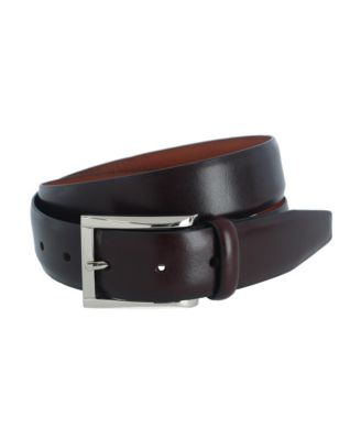 Men's Broderick 32mm Leather Dress Belt - Full Grain Leather, Classic Square Buckle