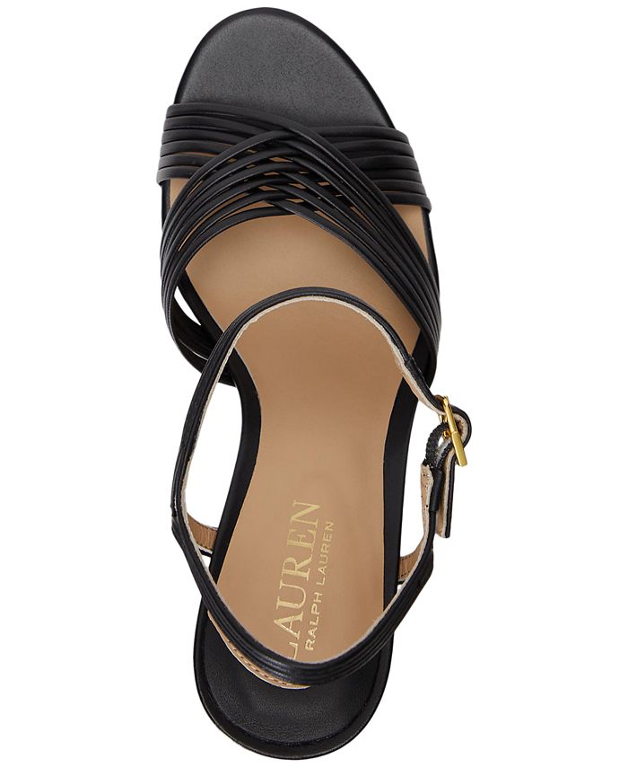 Lauren Ralph Lauren Women's Madelaine Ankle-Strap Dress Sandals - Macy's
