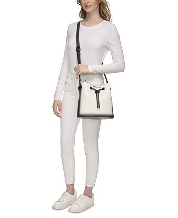 Calvin Klein Ash Ombre Drawstring Adjustable Bucket Bag - Macy's