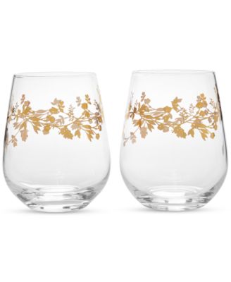Charter Club - Harvest Stemless Wine Glass, Set of 2