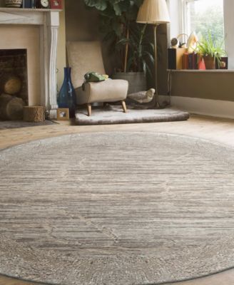 Davide 1229 5'3" x 5'3" Round Area Rug