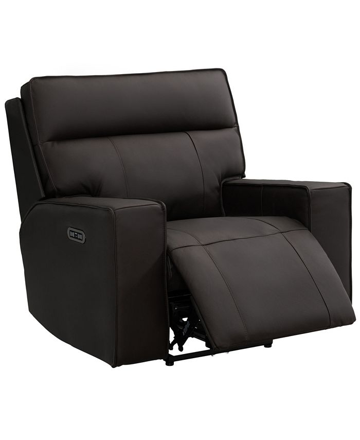 Abbyson Living Kameron Leather Power Recliner with Power Headrest Macy's