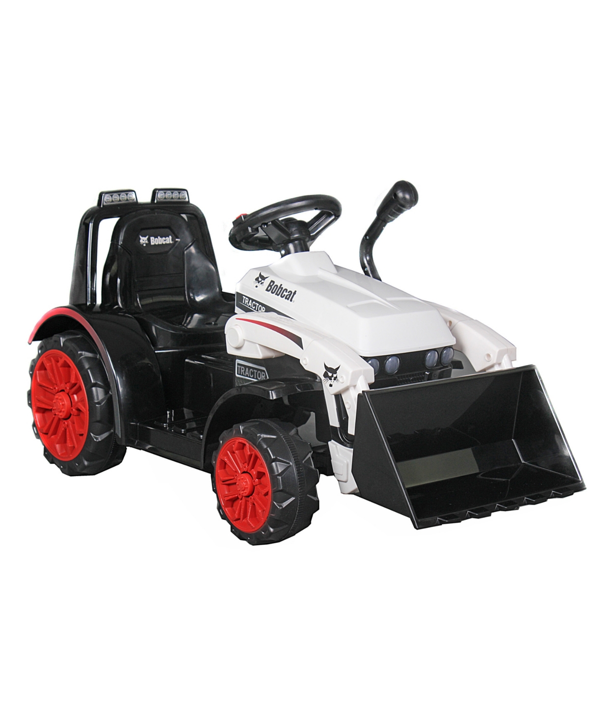 Best Ride On Cars Kids' Bobcat Construction Tractor 6v Powered Ride-on In Black