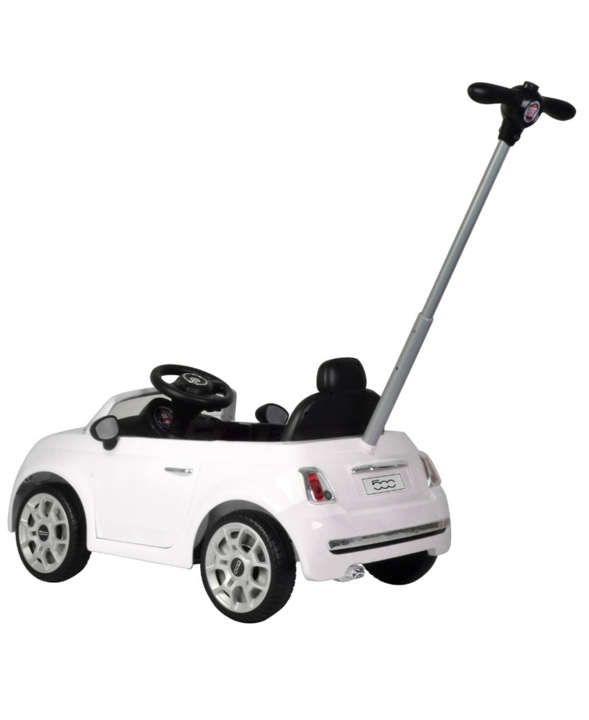Best Ride On Cars Fiat 500 Push Cart In White