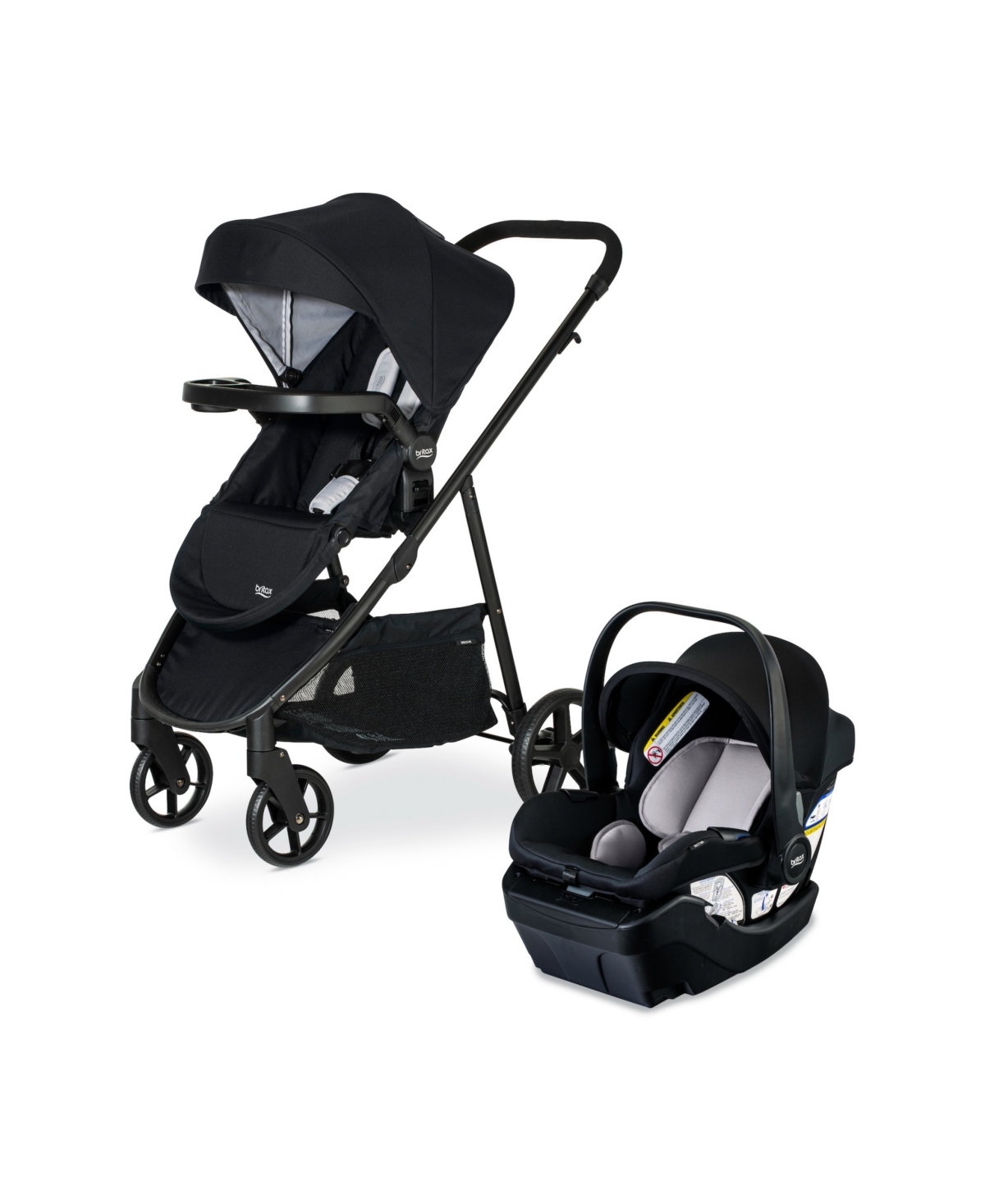 Britax Willow Brook Travel System In Onyx Glacier