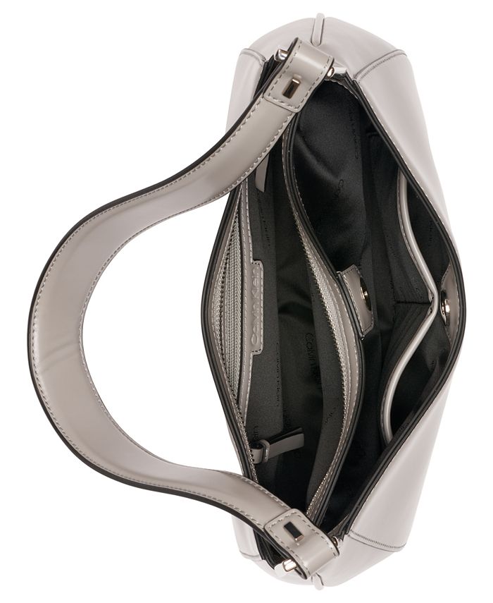 Calvin Klein Charlie Double Compartment Shoulder Bag with Top Zipper