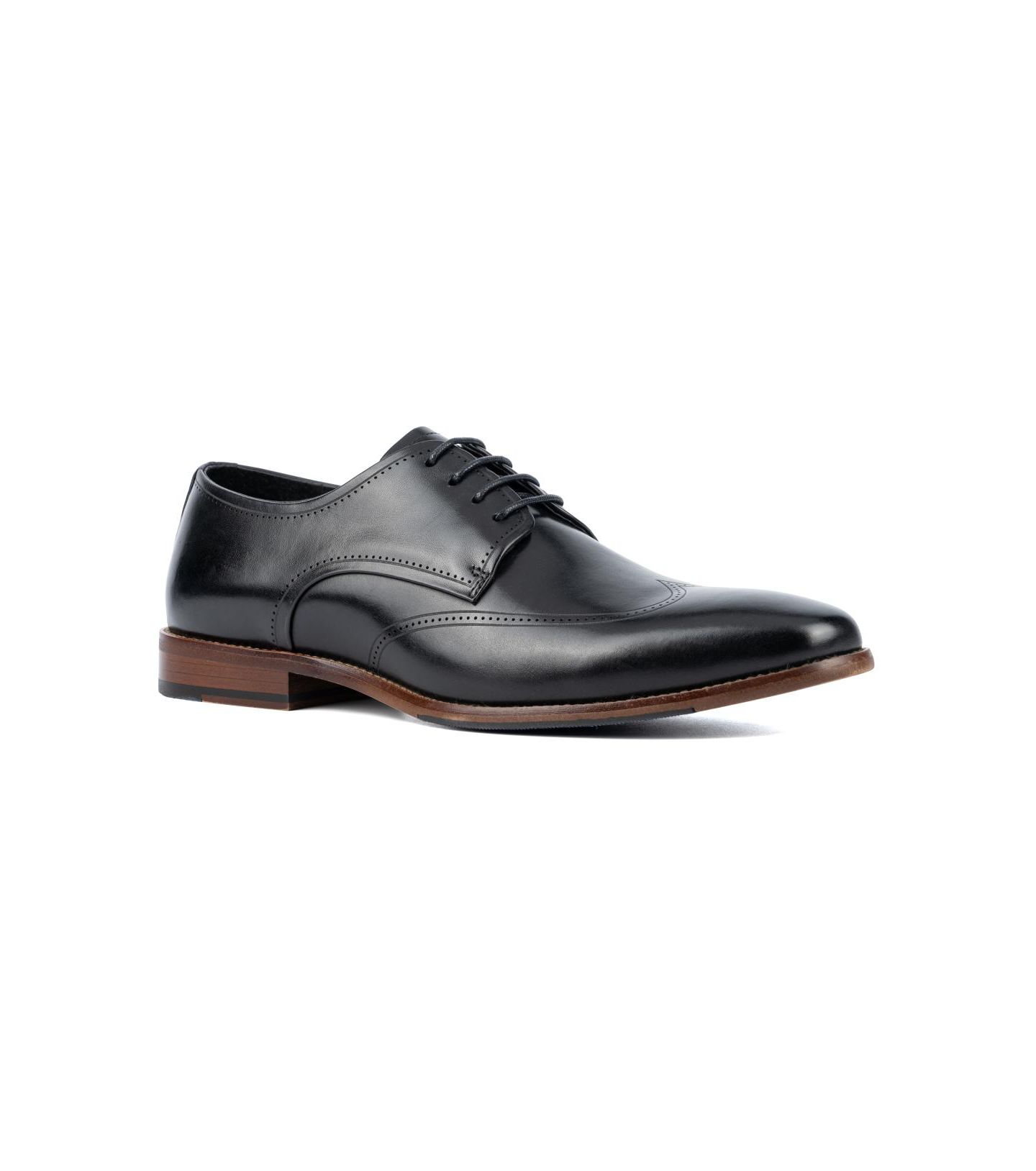 Мужские туфли Vintage Foundry Co Leather Orton Oxfords, цвет: Чёрный — фото 1