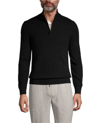 Men's Fine Gauge Cashmere Quarter Zip Sweater