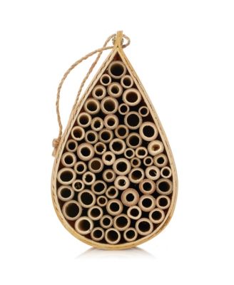 Mason Bee House, Natural Bamboo Teardrop Bee Hive