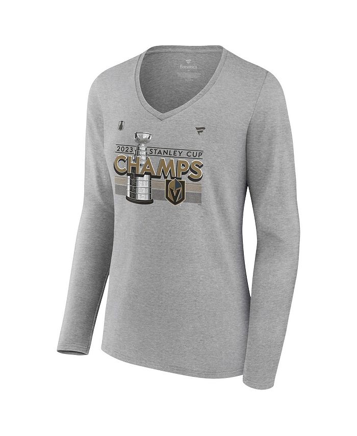 Vegas Golden Knights Stanley Cup 2023 Champions Locker Room Graphic T-Shirt  - Sports Grey - Womens