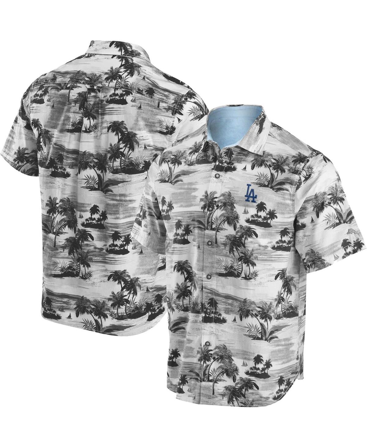 Tommy Bahama Men's  Black Los Angeles Dodgers Tropical Horizons Button-up Shirt