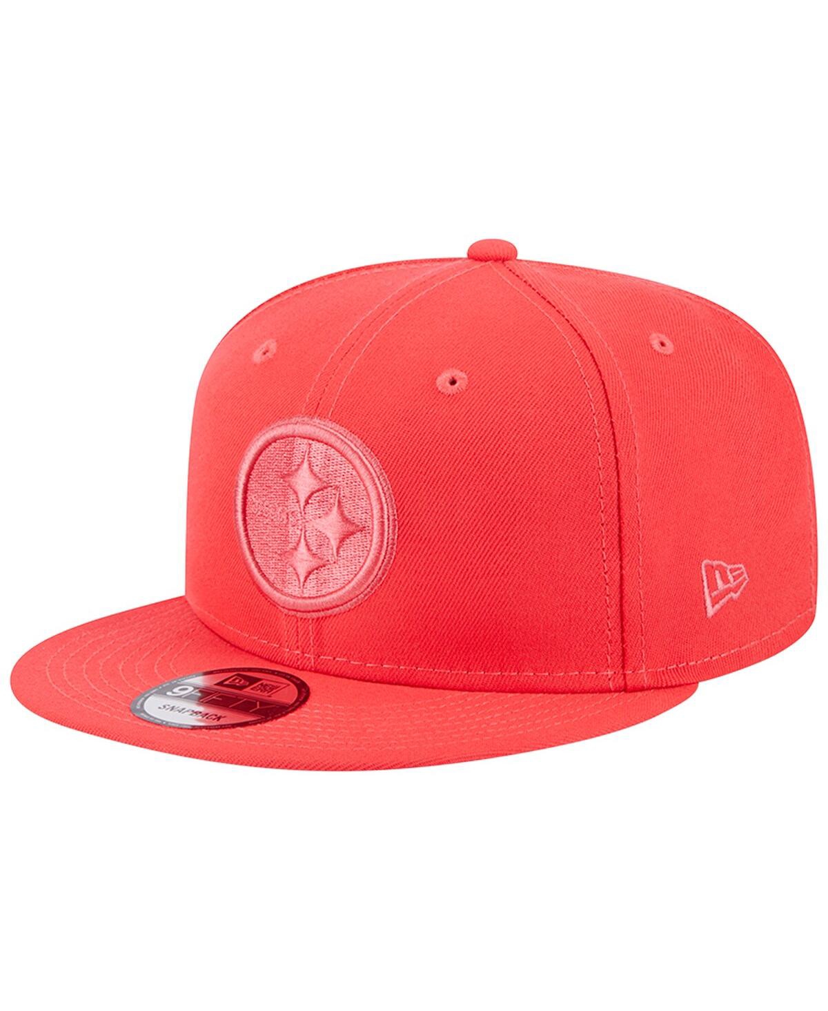 NEW ERA MEN'S NEW ERA RED PITTSBURGH STEELERS COLOR PACK BRIGHTS 9FIFTY SNAPBACK HAT 