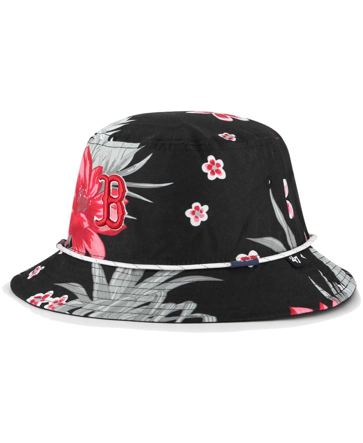 47 Brand Men's ' Black Boston Red Sox Dark Tropic Bucket Hat
