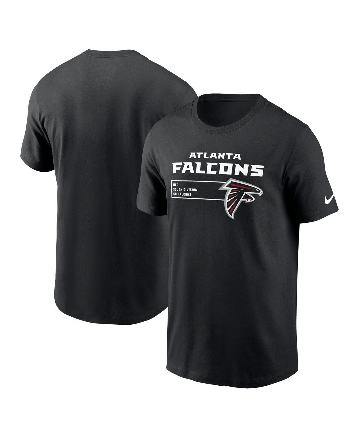 Nike Men's  Black Atlanta Falcons Division Essential T-shirt In Black