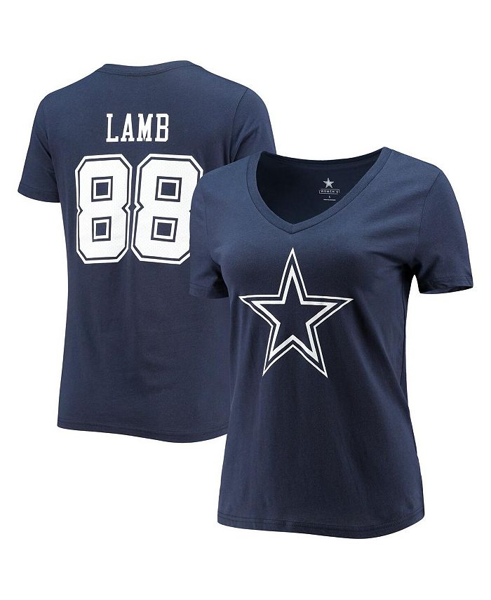 Fanatics Women's CeeDee Lamb Navy Dallas Cowboys Player Icon Name and ...